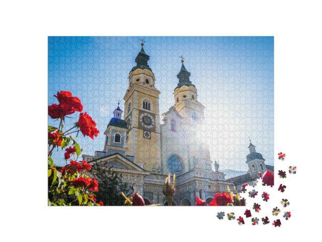 Puzzle 1000 pezzi „edificio storico nel centro storico di Bressanone in Italia“