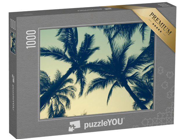 Puzzle 1000 pezzi „Palme nel cielo della sera“