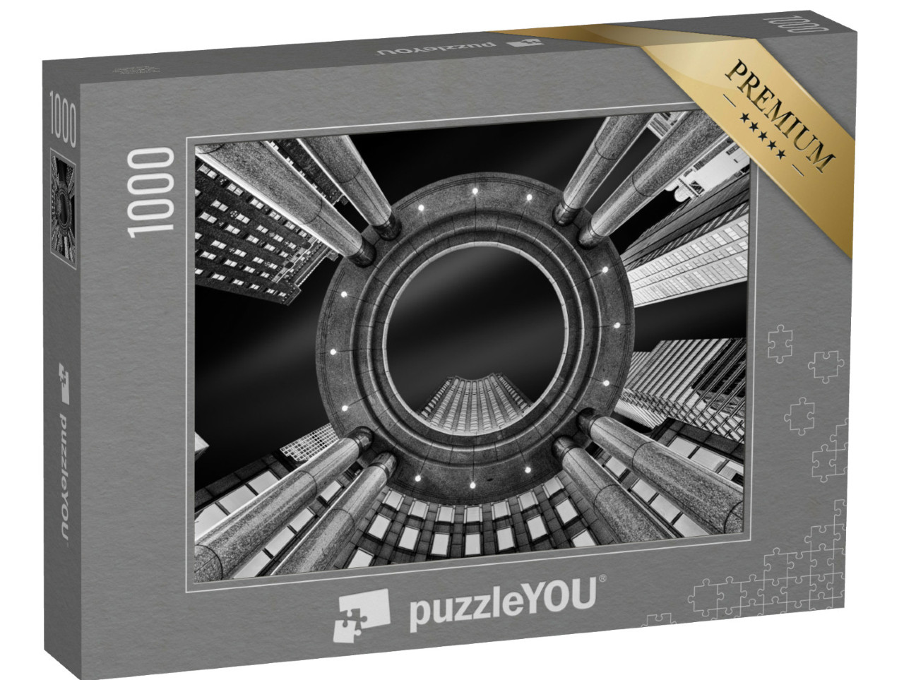 Puzzle 1000 pezzi „prospettiva astratta di un grattacielo a New York“