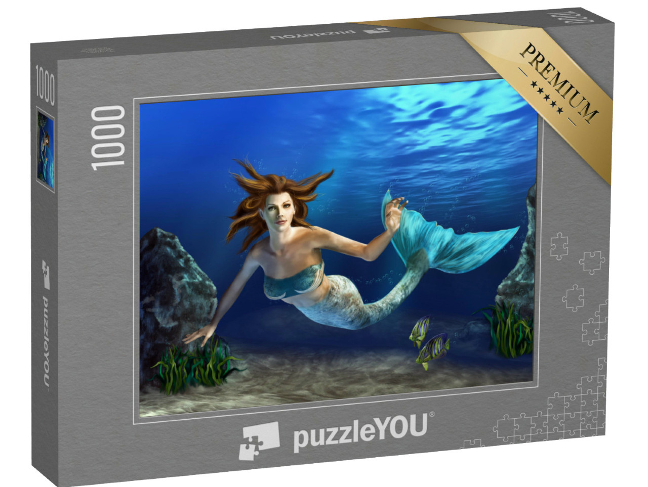 Puzzle 1000 pezzi „Sirena che si tuffa in mare“