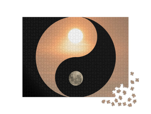 Puzzle 1000 pezzi „Simbolo dello yin e dello yang“