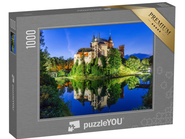 Puzzle 1000 pezzi „Il romantico castello di Bojnice, patrimonio mondiale dell'UNESCO, Slovacchia“