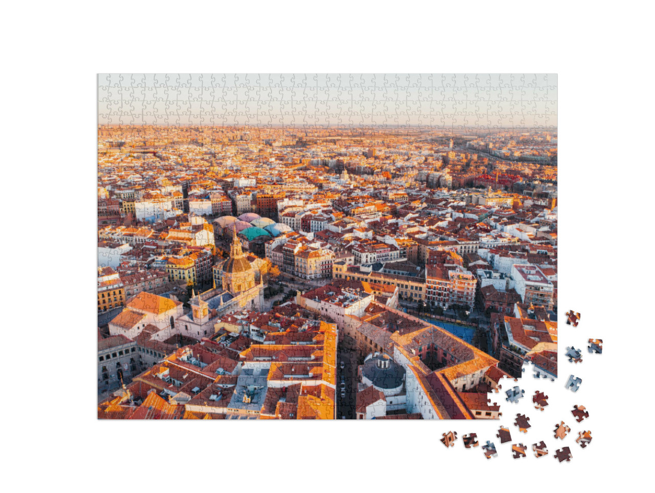 Puzzle 1000 pezzi „Quartiere La Latina, Madrid, Spagna“