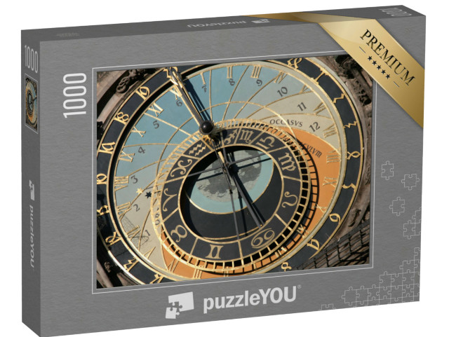 Puzzle 1000 pezzi „Un orologio con numeri arabi e romani“