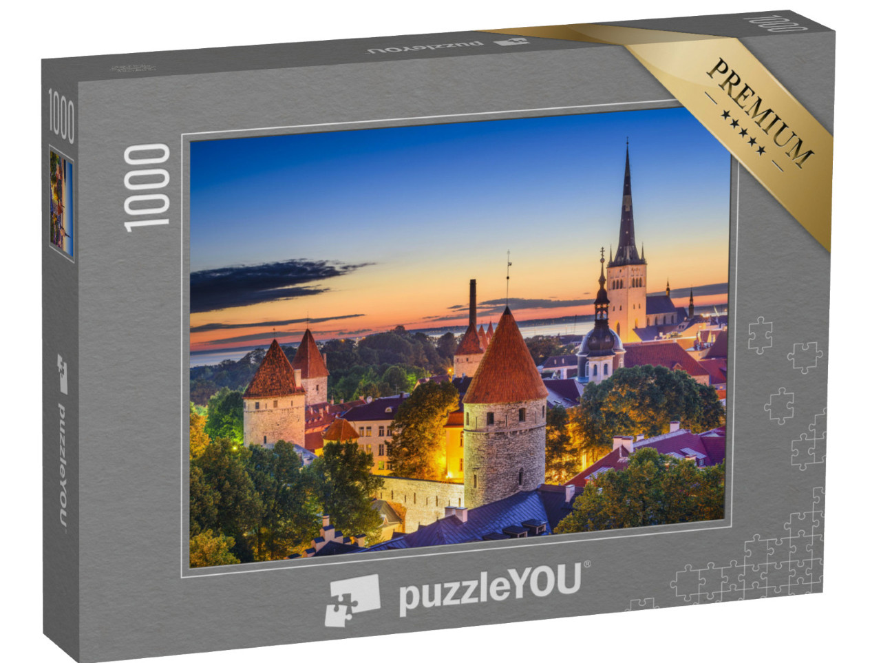 Puzzle 1000 pezzi „Tallinn, Estonia all'alba“