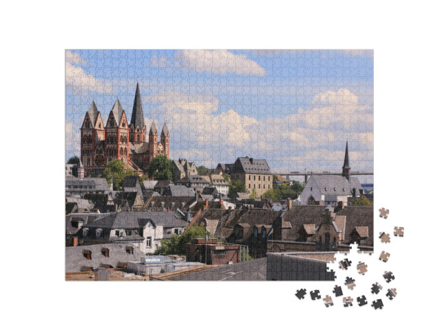 Puzzle 1000 pezzi „Vista sul centro storico di Limburg an der Lahn“