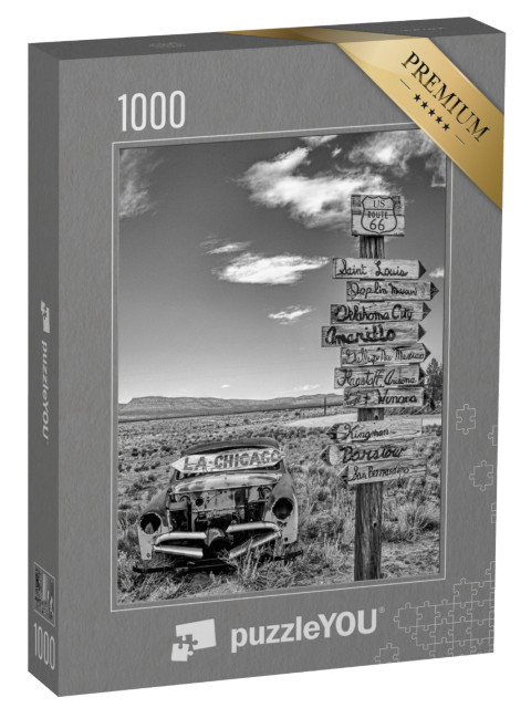 Puzzle 1000 pezzi „Cartelli della Route 66“