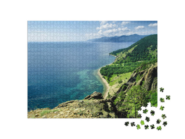 Puzzle 1000 pezzi „Vista sullo splendido lago Baikal, Russia“