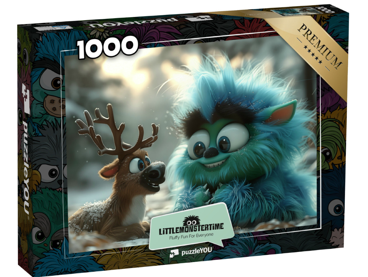 Puzzle 1000 pezzi „LITTLEMONSTERTIME: Fuzzlebell e Rudy“