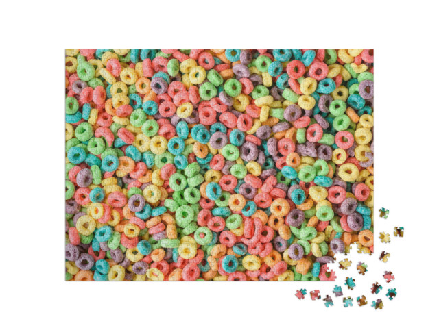 Puzzle 1000 pezzi „Cereali per la colazione colorati“