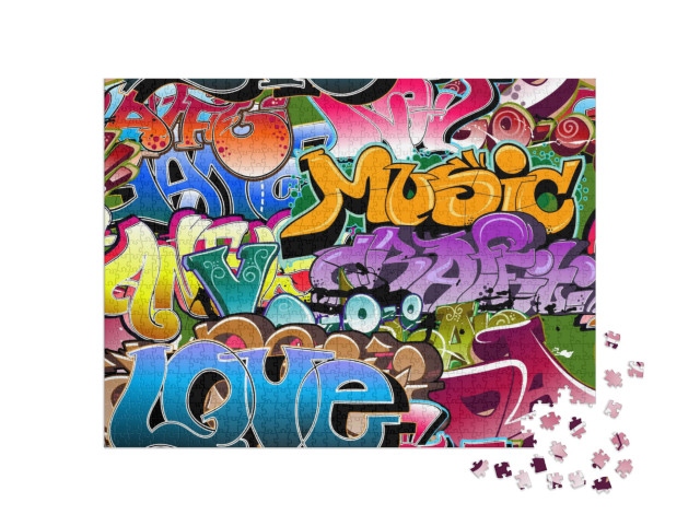 Puzzle 1000 pezzi „Graffiti colorati“