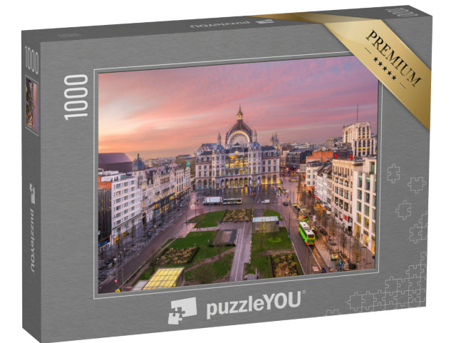 Puzzle 1000 pezzi „Impressione da Anversa, Belgio“