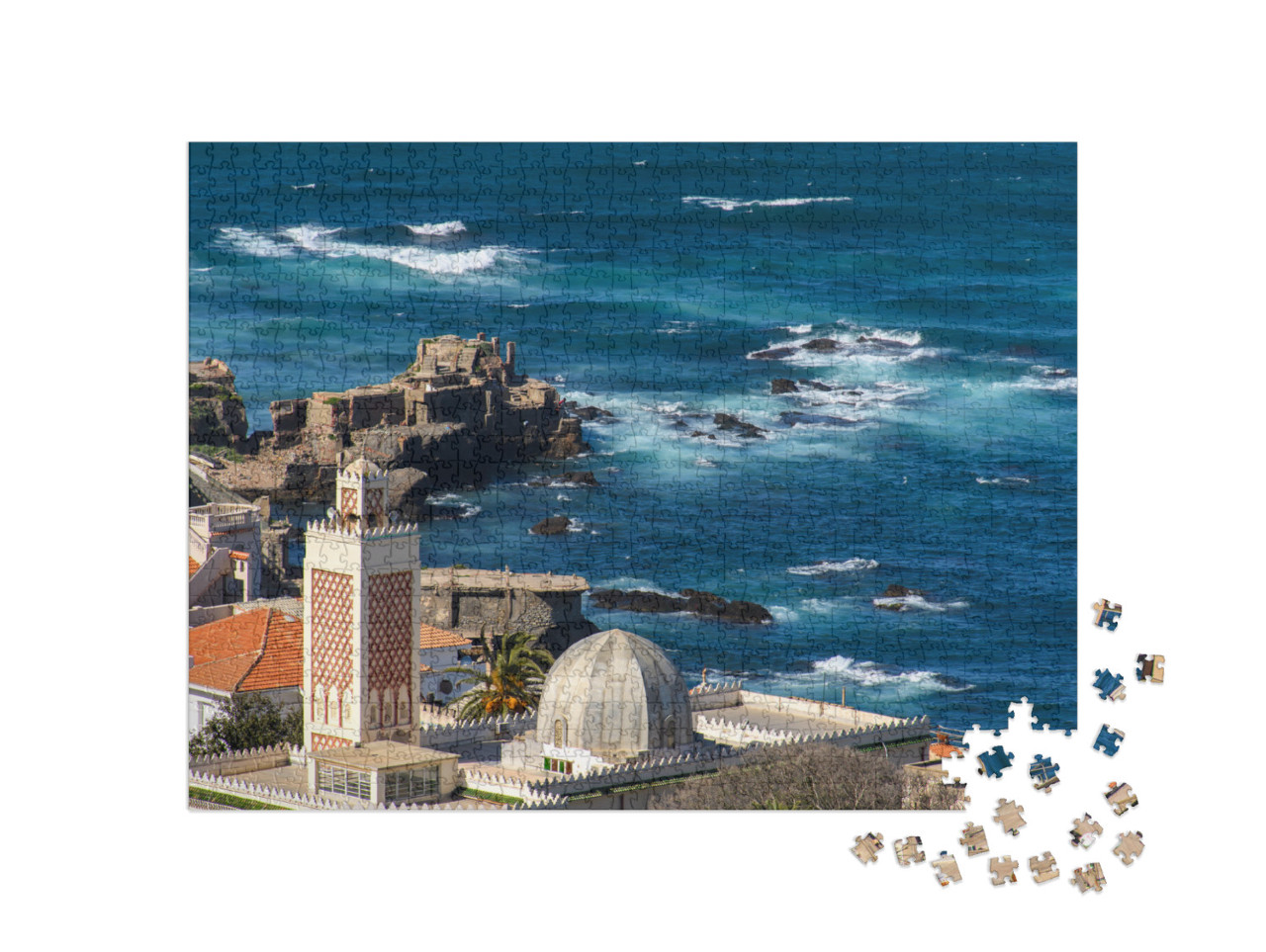 Puzzle 1000 pezzi „Algeri, capitale dell'Algeria sulla costa mediterranea“