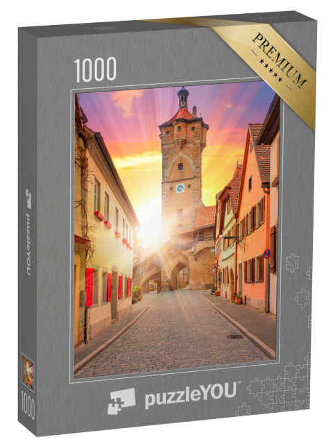 Puzzle 1000 pezzi „Baviera: la strada medievale da Rothenburg ob der Tauber“