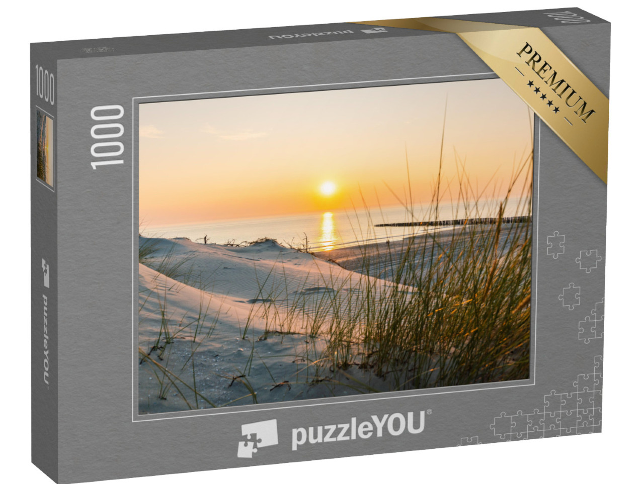 Puzzle 1000 pezzi „Tramonto sulla spiaggia del Mar Baltico“