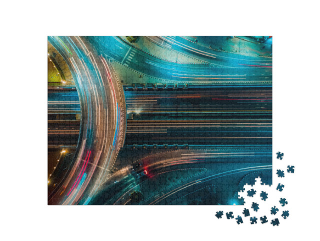 Puzzle 1000 pezzi „Una superstrada dall'alto, Thailandia“