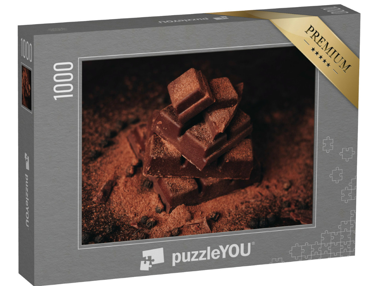 Puzzle 1000 pezzi „Cioccolato fondente con cannella“