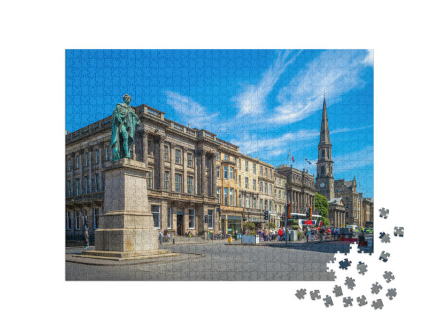 Puzzle 1000 pezzi „George Street a Edimburgo, Scozia“