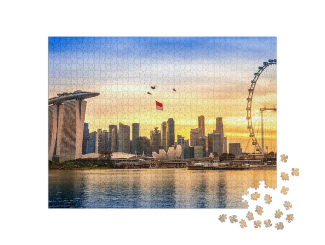 Puzzle 1000 pezzi „Giornata nazionale a Singapore“