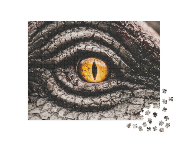 Puzzle 1000 pezzi „L'occhio del dinosauro“