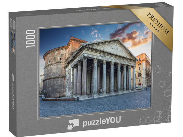 Puzzle 1000 pezzi „Vista del Pantheon al mattino, Roma“