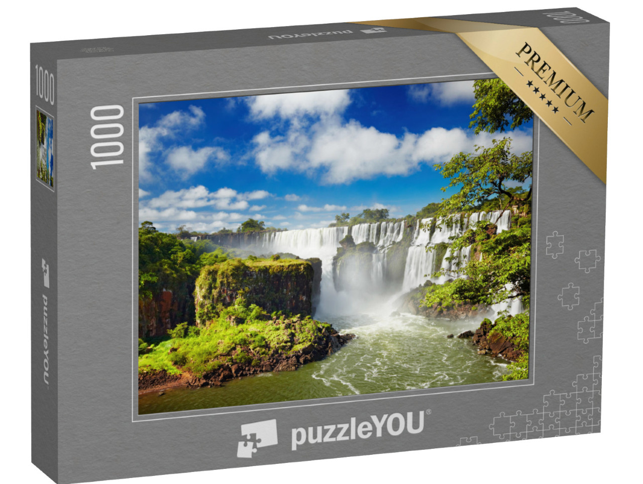 Puzzle 1000 pezzi „Cascate di Iguazu al confine tra Brasile e Argentina“