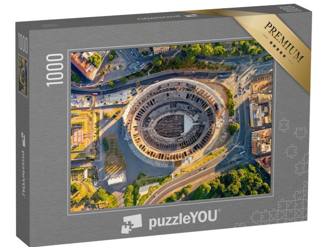 Puzzle 1000 pezzi „Colosseo, Roma: monumentale anfiteatro romano dove si svolgevano i combattimenti tra gladiatori“