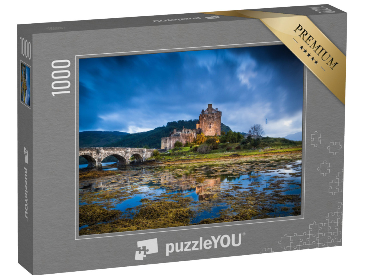 Puzzle 1000 pezzi „Il mistico castello di Eilean Donan, Scozia“