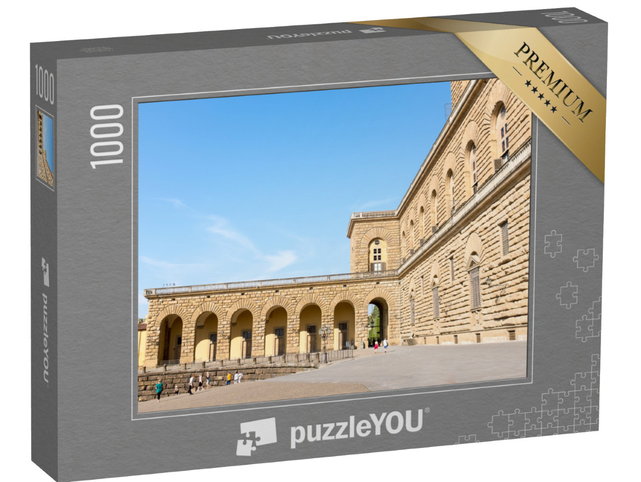 Puzzle 1000 pezzi „Palazzo Pitti, l'antico palazzo della famiglia Medici a Firenze, Italia“