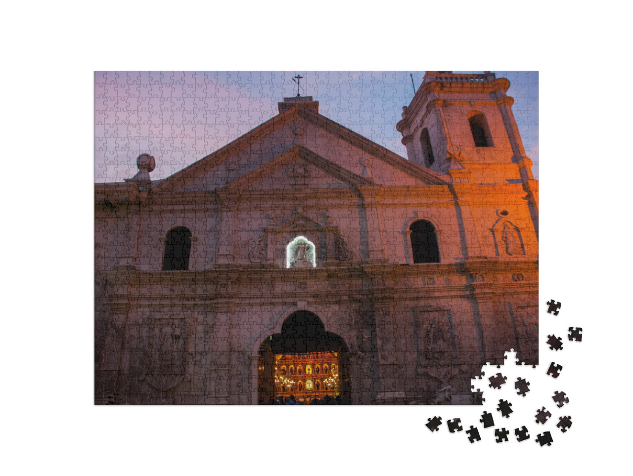 Puzzle 1000 pezzi „La Basilica Minore del Santo Nino, Filippine“