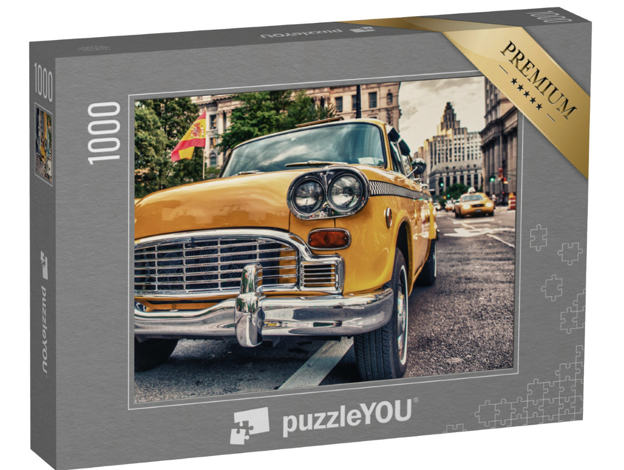 Puzzle 1000 pezzi „Vecchio taxi: New York“