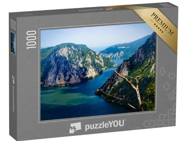 Puzzle 1000 pezzi „La porta di ferro del Danubio come confine naturale tra Serbia e Romania“