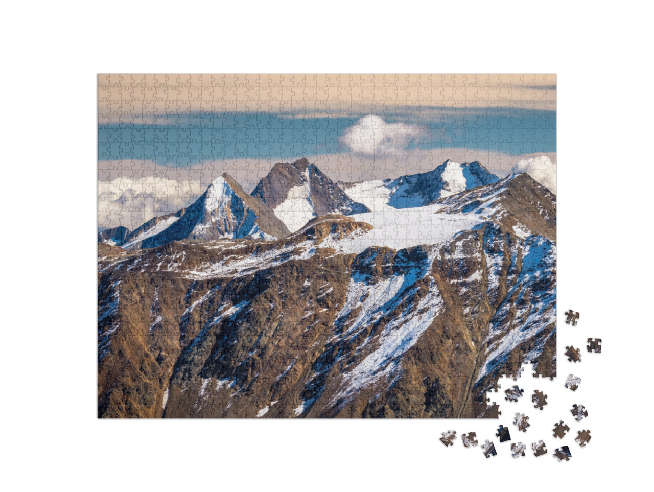 Puzzle 1000 pezzi „Strada del ghiacciaio della Ötztal“