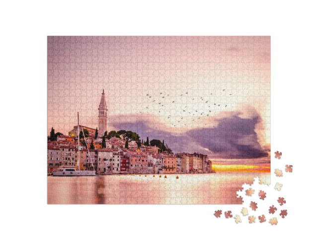 Puzzle 1000 pezzi „Tramonto sul mare Adriatico, Croazia“