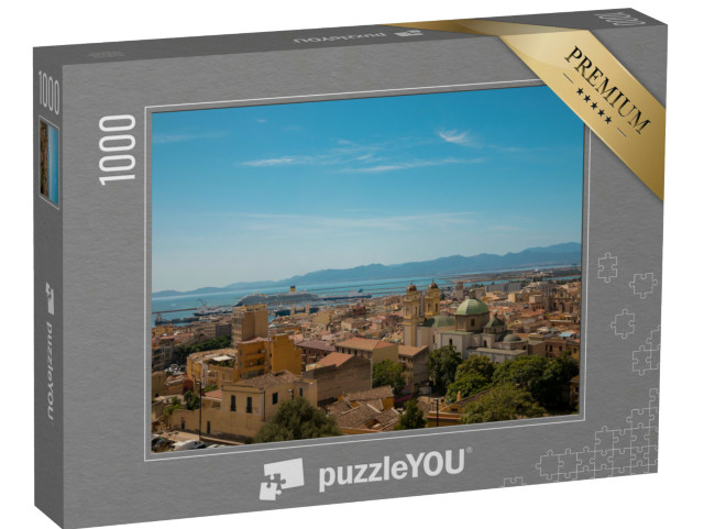 Puzzle 1000 pezzi „La città vecchia di Cagliari, Sardegna, Italia“