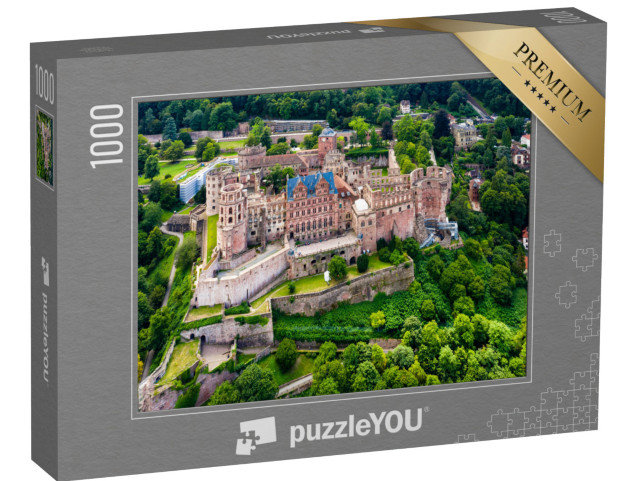 Puzzle 1000 pezzi „Il castello di Heidelberg dall'alto, Germania“