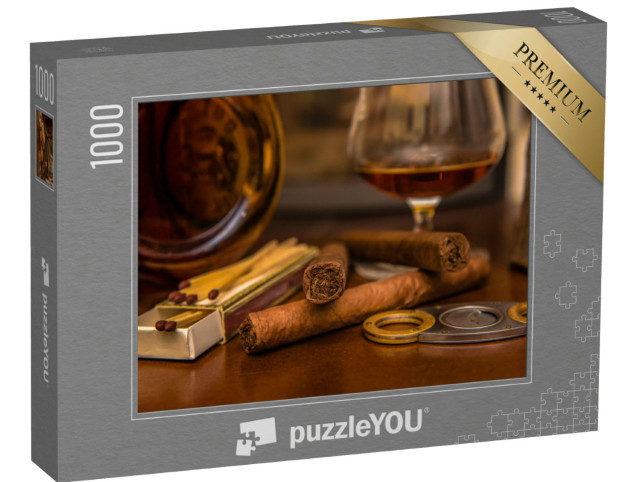 Puzzle 1000 pezzi „Stile di vita cubano - sigari e rum“