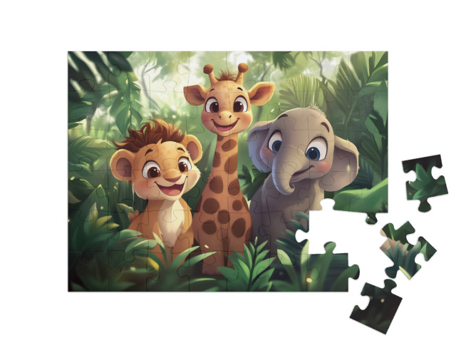 Puzzle 48 pezzi „Piccoli amici e grandi sognatori“
