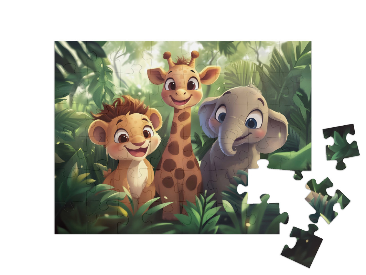 Puzzle 48 pezzi „Piccoli amici e grandi sognatori“