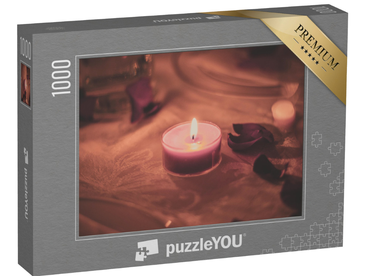 Puzzle 1000 pezzi „Candela romantica Matt“