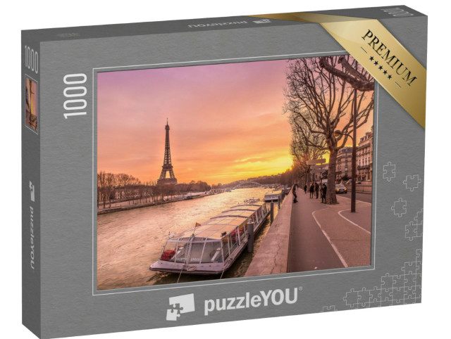 Puzzle 1000 pezzi „La Senna a Parigi al tramonto“