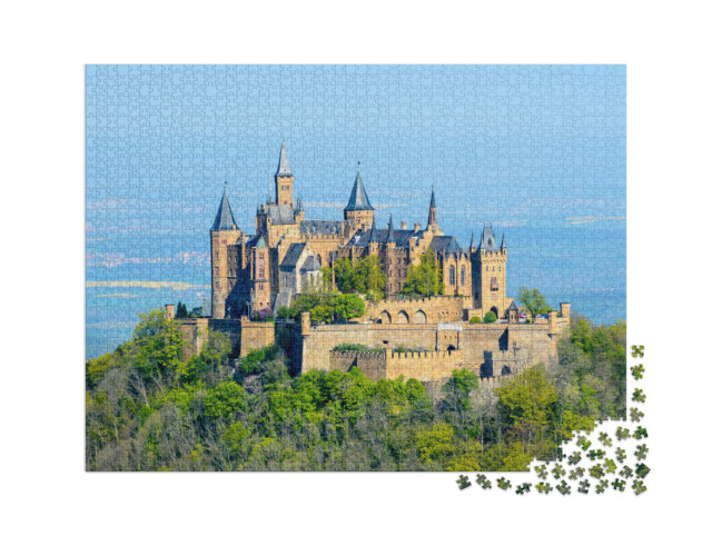Puzzle 2000 pezzi „Il castello di Hohenzollern vicino a Hechingen nel Baden-Württemberg“