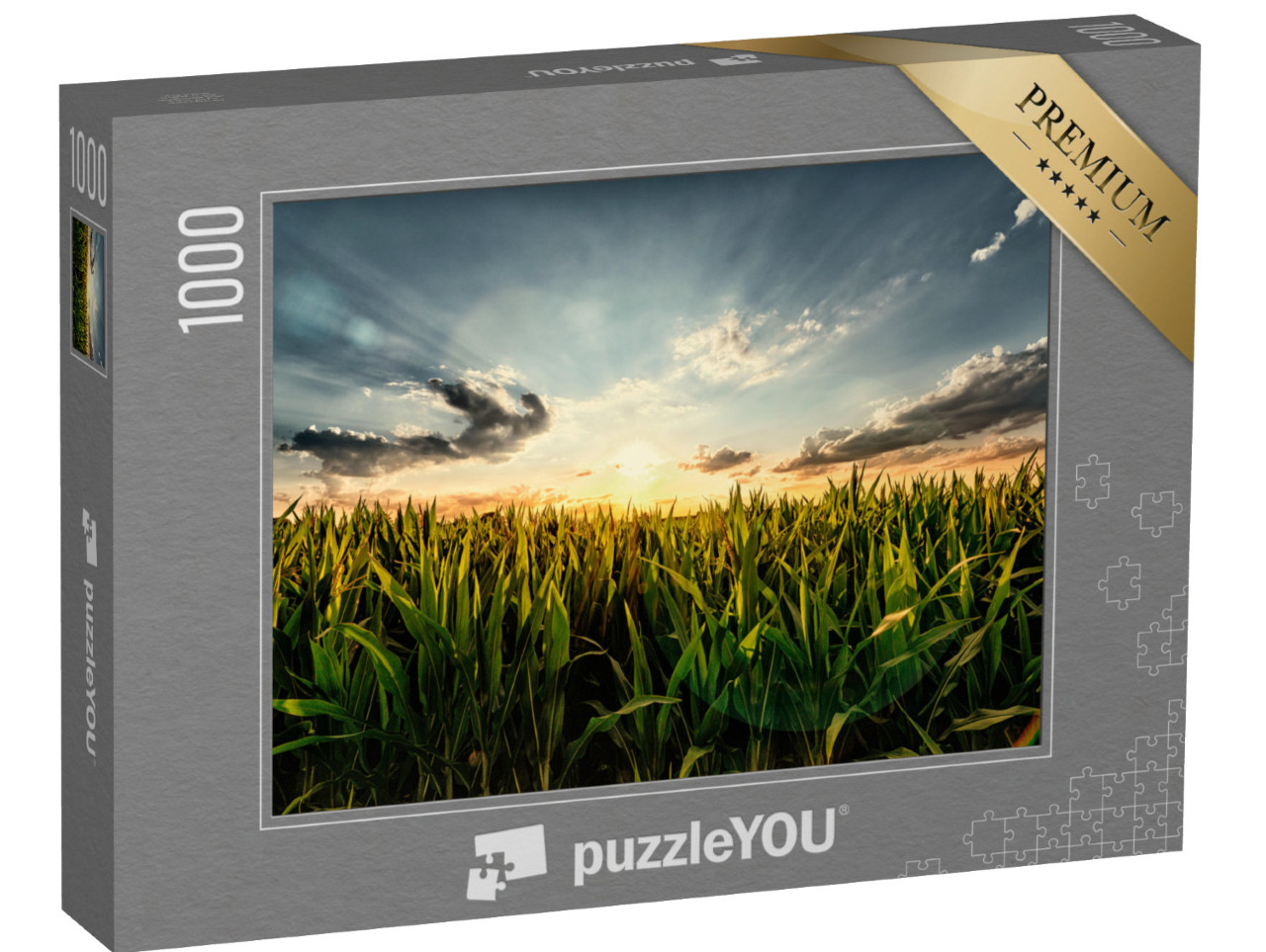 Puzzle 1000 pezzi „Campo di grano al tramonto“