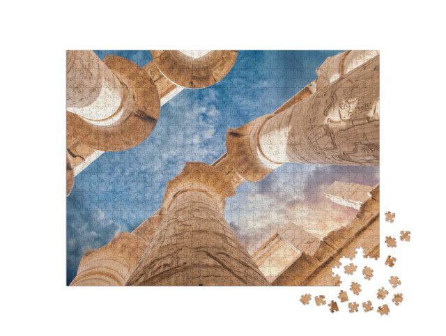 Puzzle 1000 pezzi „I templi di Karnak, Luxor, Egitto“
