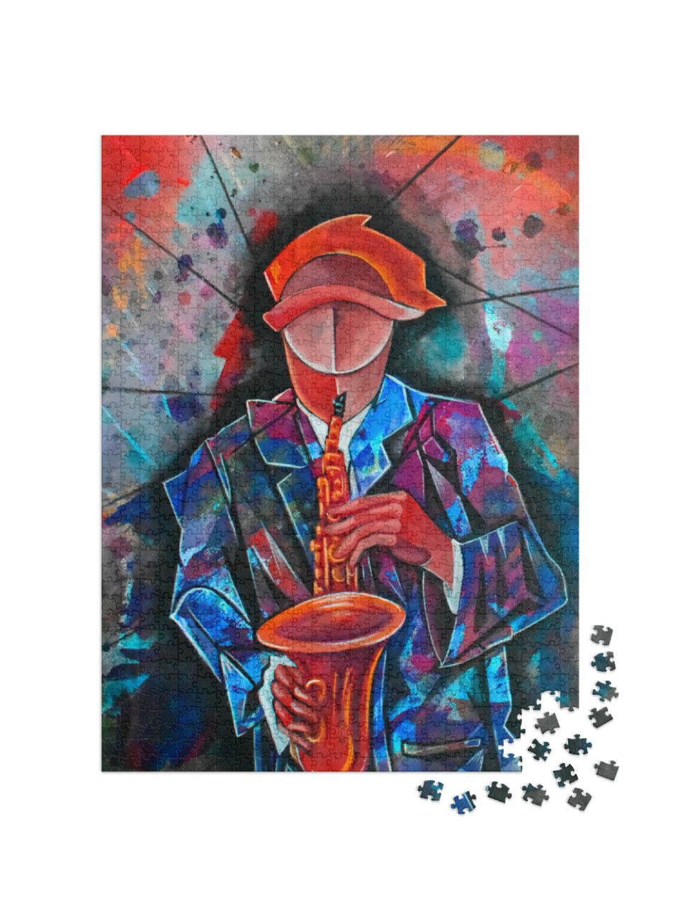Puzzle 1000 pezzi „Surrealismo cubista: un musicista“