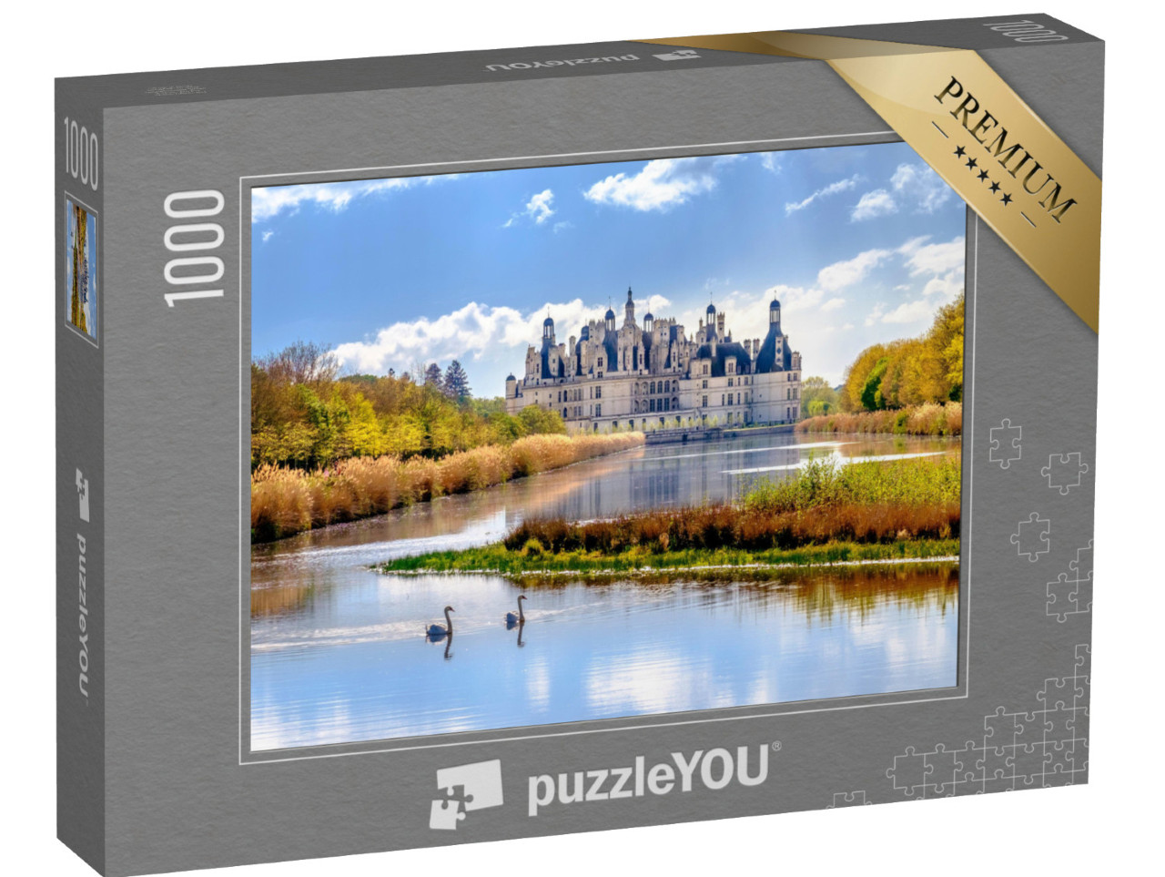 Puzzle 1000 pezzi „Castello di Chambord, castello reale nella Valle della Loira, Francia“