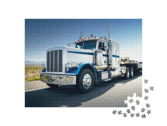 Puzzle 1000 pezzi „Grande camion americano su strada“