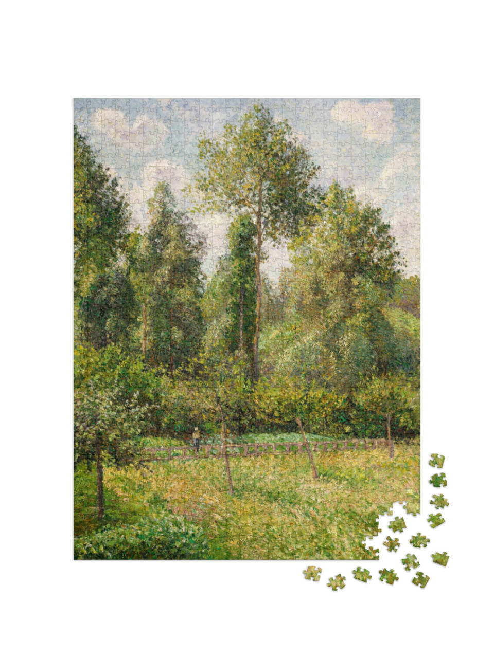 Puzzle 1000 pezzi „Camille Pissarro - Pioppi, Éragny“