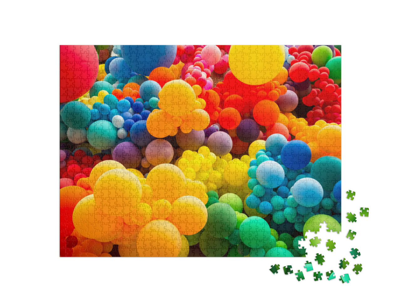 Puzzle 1000 pezzi „Colori dell'arcobaleno: Palloncini“