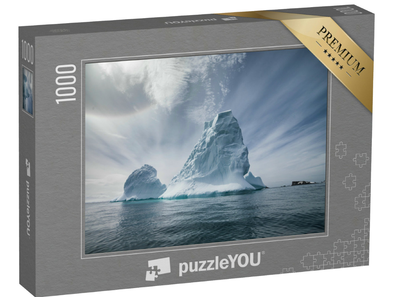 Puzzle 1000 pezzi „Antartide e paesaggi di iceberg, regioni polari della Terra“